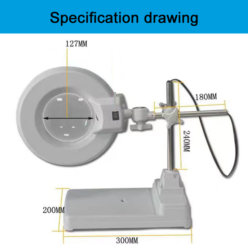 Table magnifying glass specification size drawing.jpg